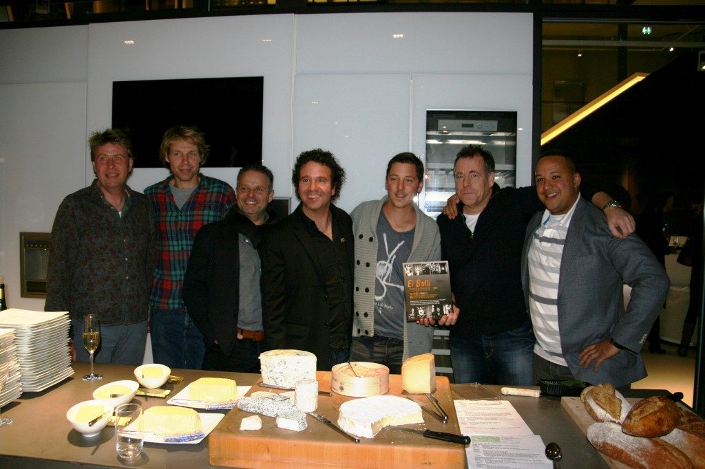 Igor Sorko, Maarten Hoekstra en Daan Faber van Mister Kitchen met de 4 chefs
