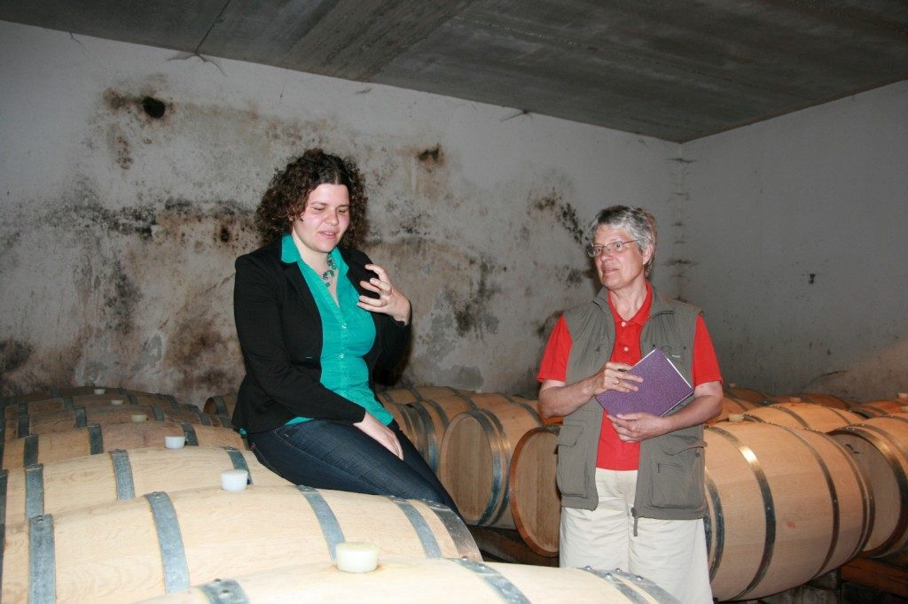 Jeanet Bruining (rechts) met Judith Unterholzner van Kellerei Terlan